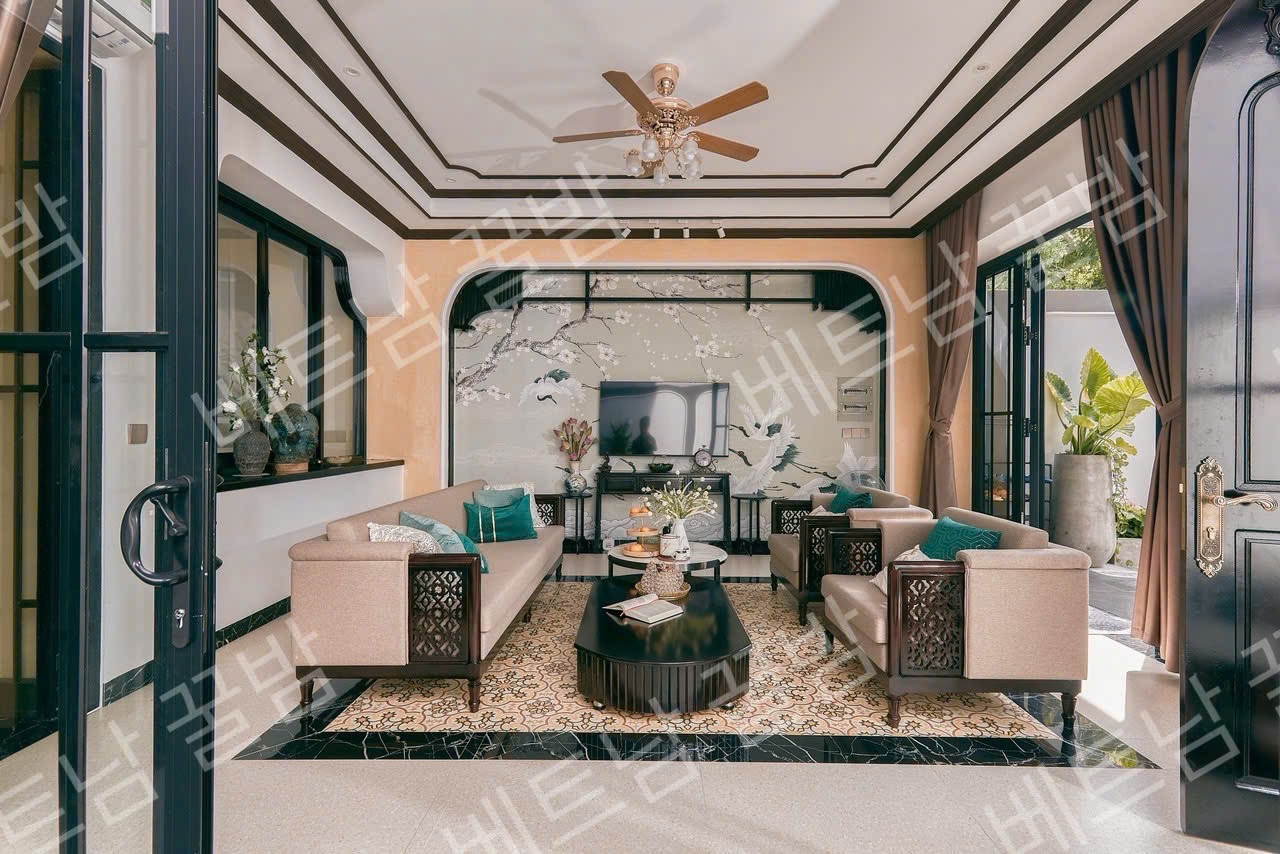 다낭 풀빌라 실내 da nang pool villa have 5 room