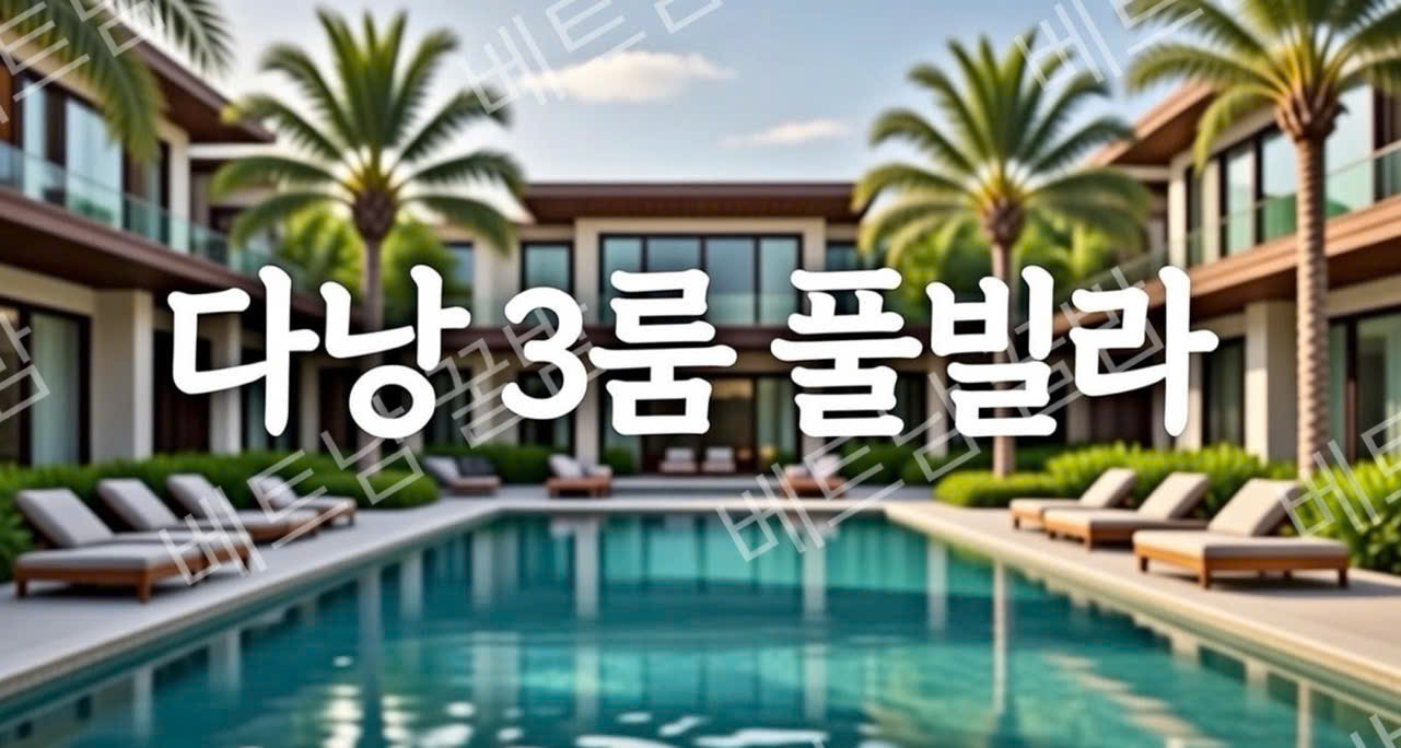다낭 풀빌라 3룸