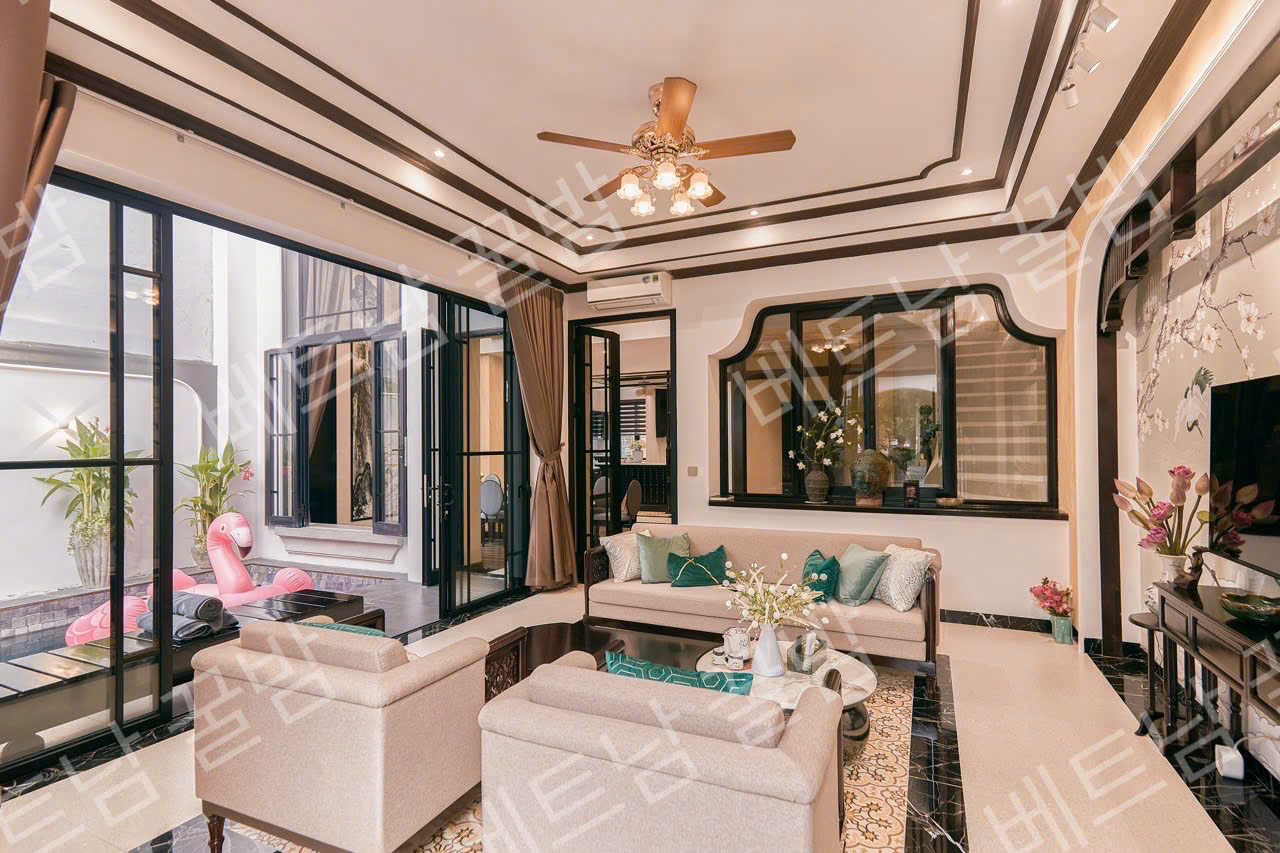 岘港泳池别墅内部照片 Da Nang Villa pool